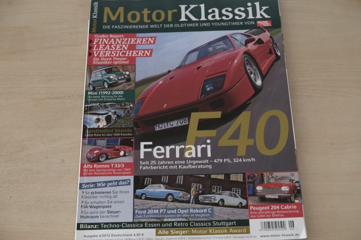 Deckblatt Motor Klassik (06/2012)